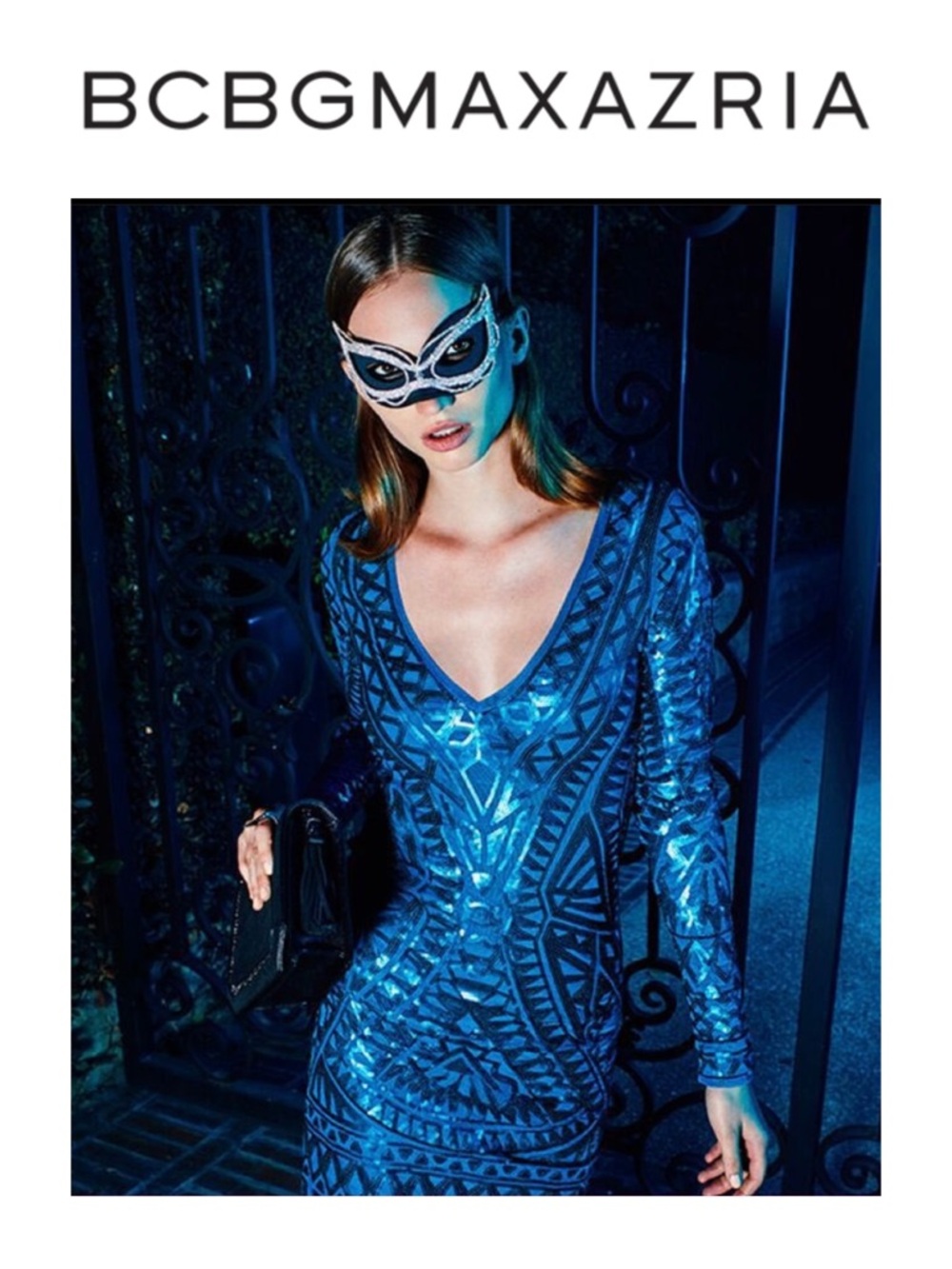BCBGMaxAzria Morris Mosaic Tile Sequined Dress